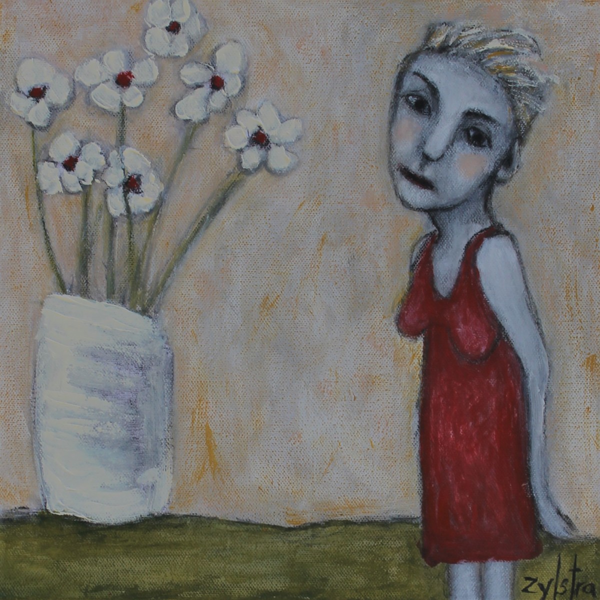 Lady In Red by Febe Zylstra 