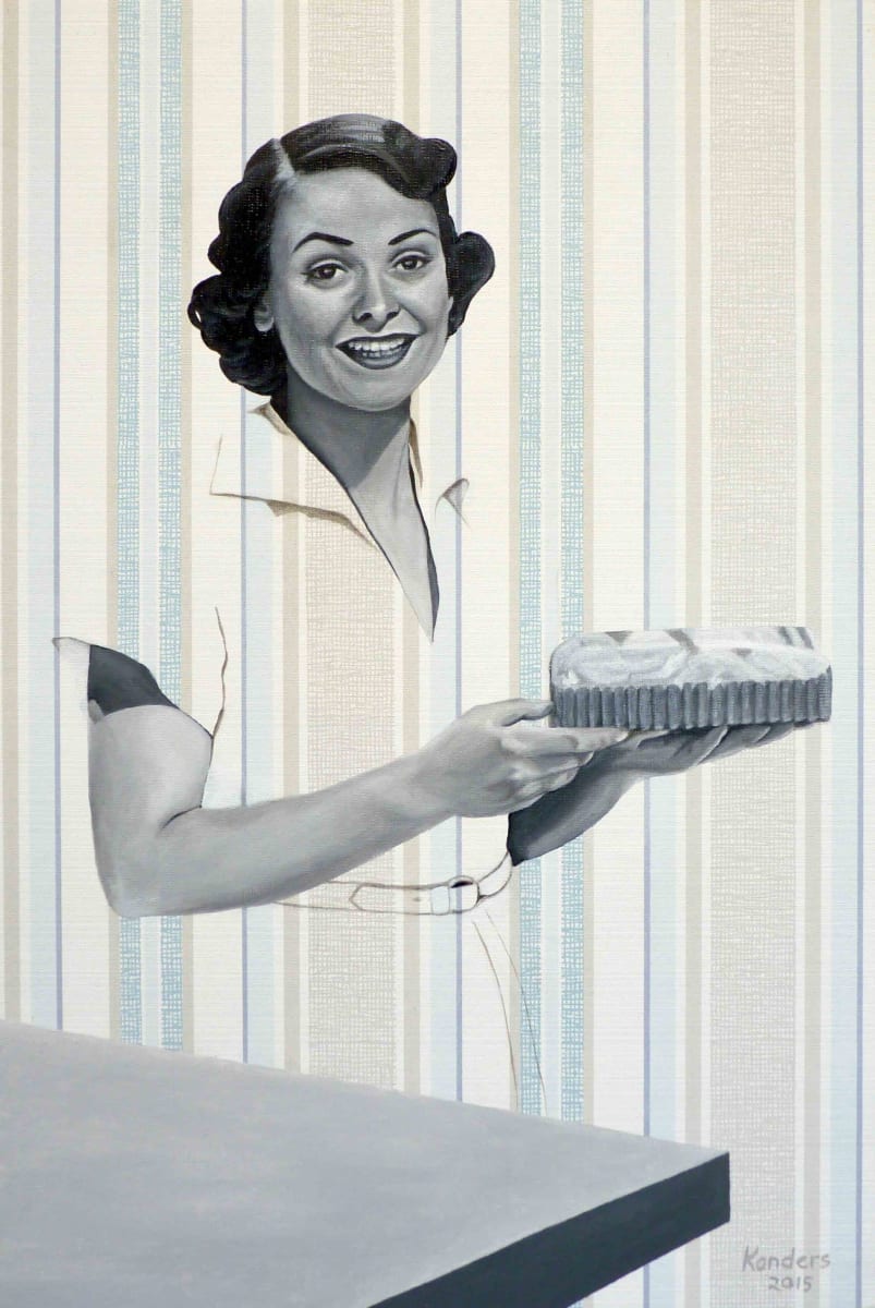 Minnie with Cake by Kristina Kanders  Image: The original painting is sold. See more options under PRINTS if you love this image.
Das Originalgemälde ist verkauft. Unter KUNSTDRUCKE finden Sie weitere Optionen, falls Sie sich in das Bild verliebt haben. 