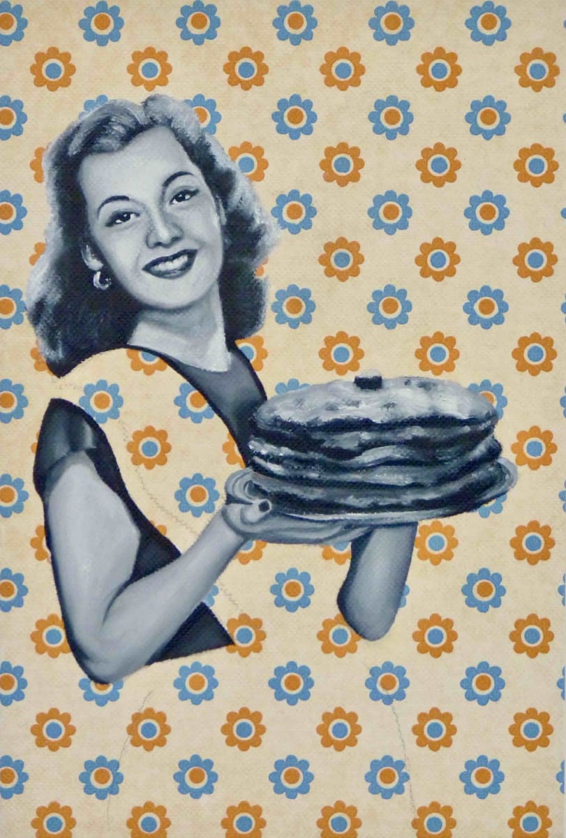 Eva with Cake II (Print) by Kristina Kanders 