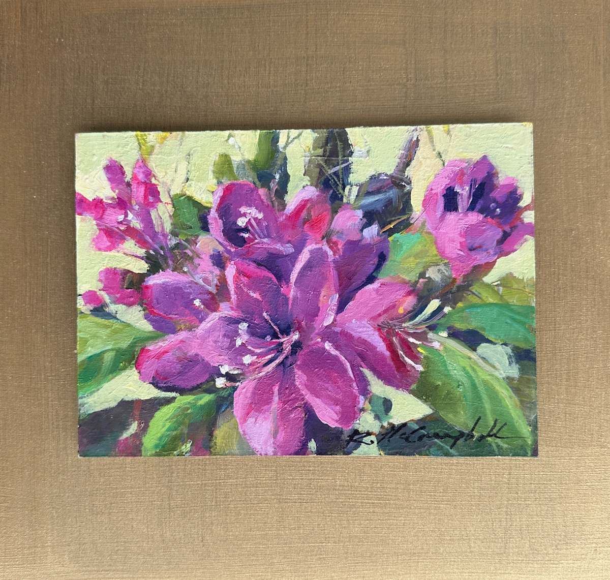 Rhododendron Love (Study) by Rachael McCampbell 