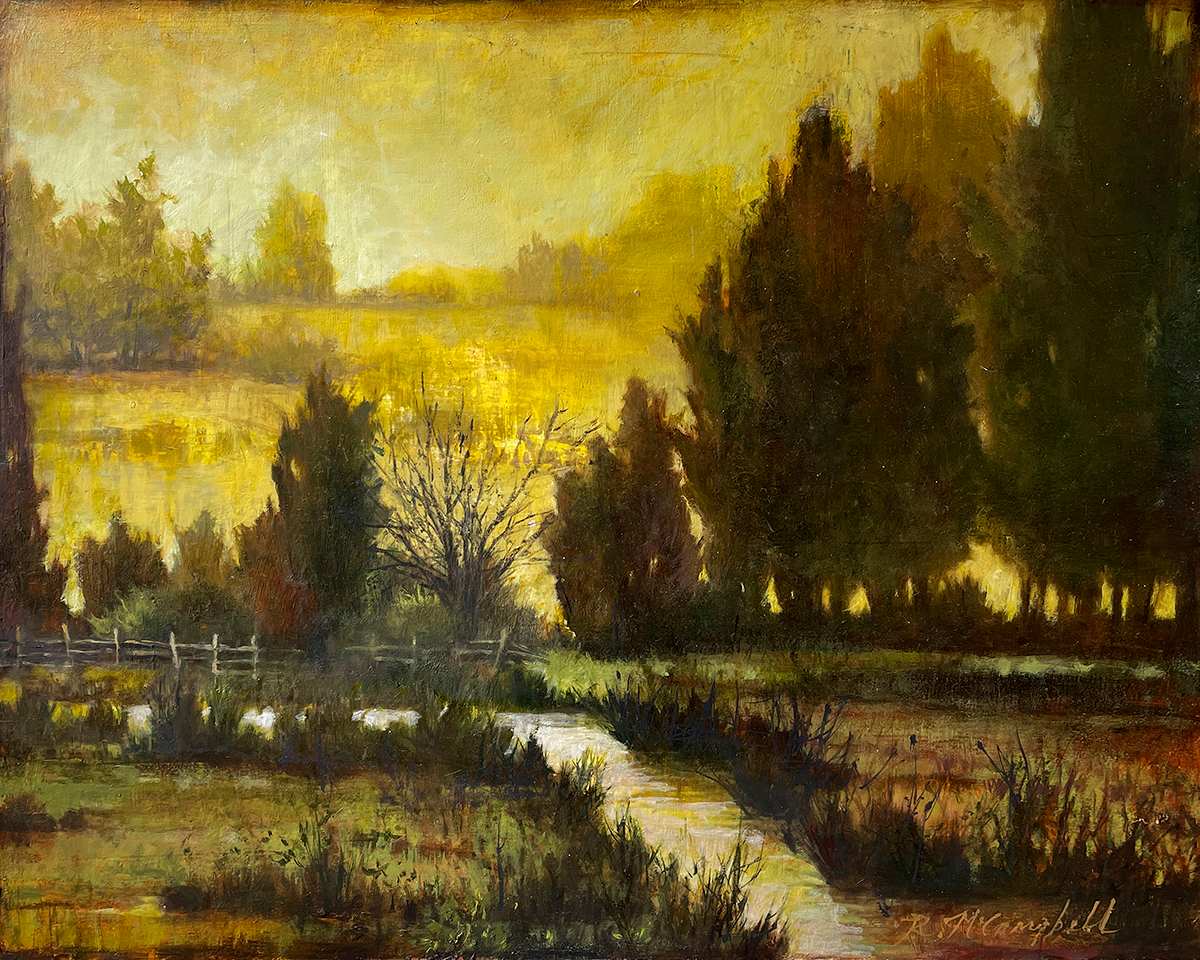 Turning Anew by Rachael McCampbell  Image: Oil on cradled panel, 16" x 20"x1.5" by Rachael McCampbell © 2021