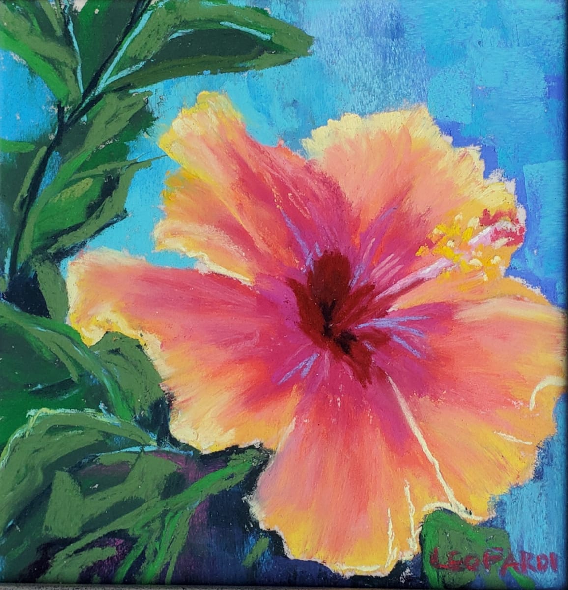 Red-Centered Hibiscus by Renee Leopardi 