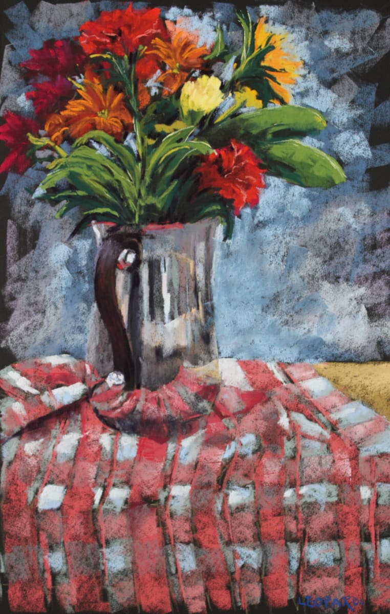 Red Checked Cloth by Renee Leopardi 