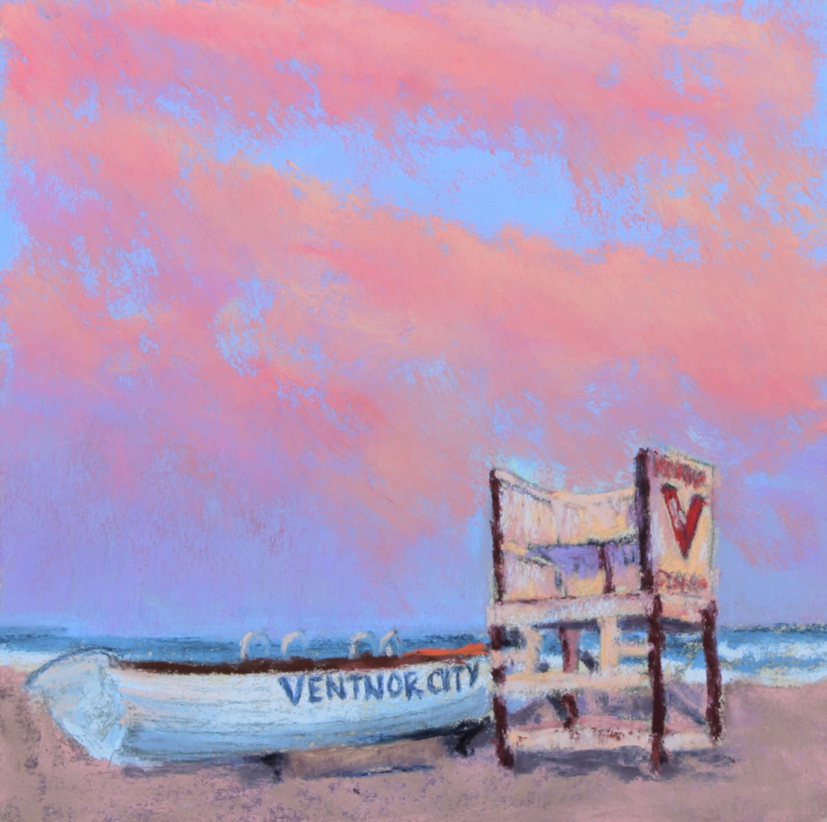 Sunset at Ventnor Beach 