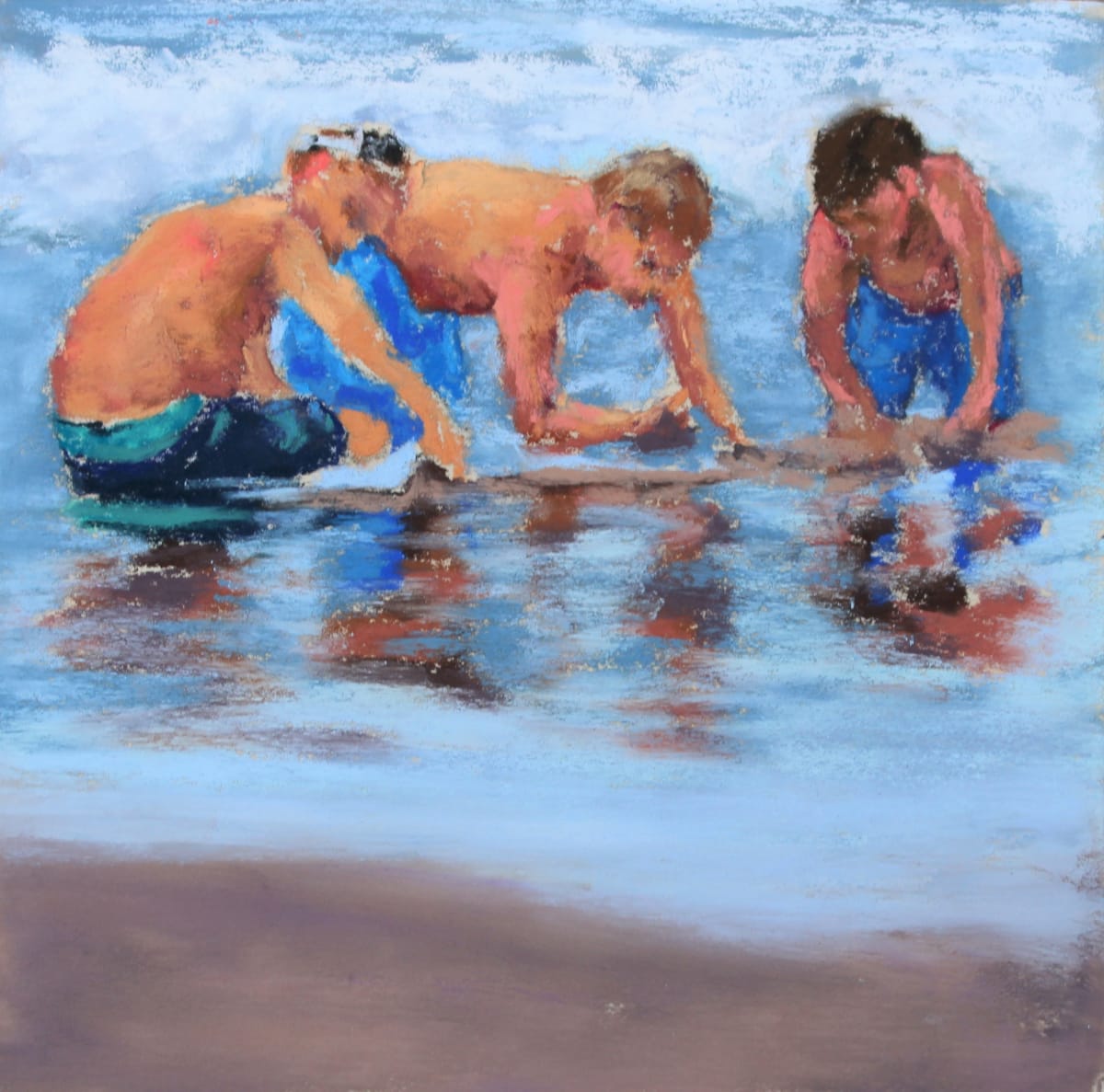 Digging for Sand Crabs #2, Image 1.