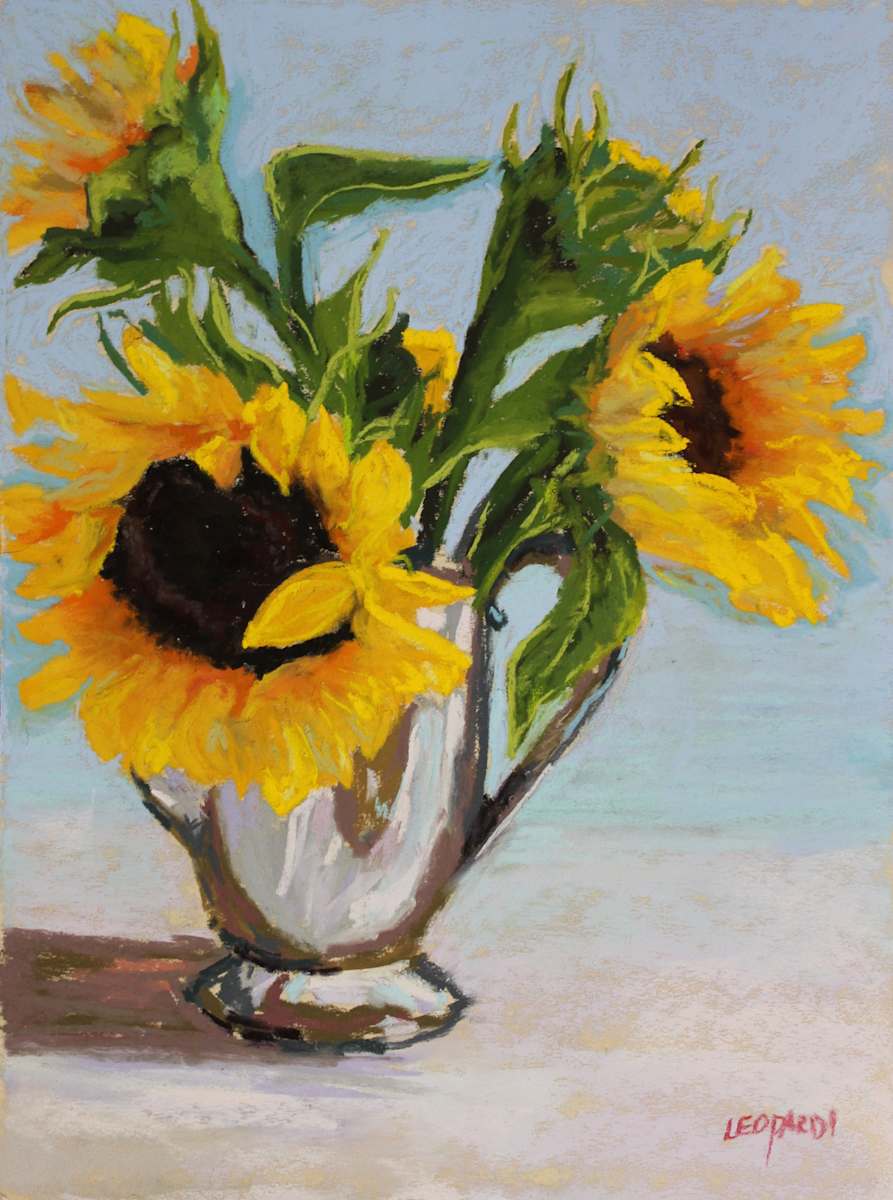 Pitcher of Sunflowers by Renee Leopardi 