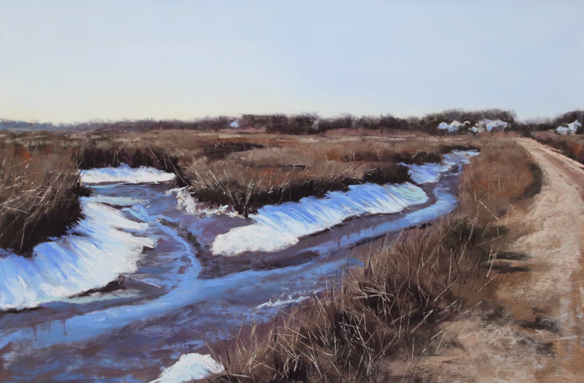 Seaview Snowy Marsh by Renee Leopardi 