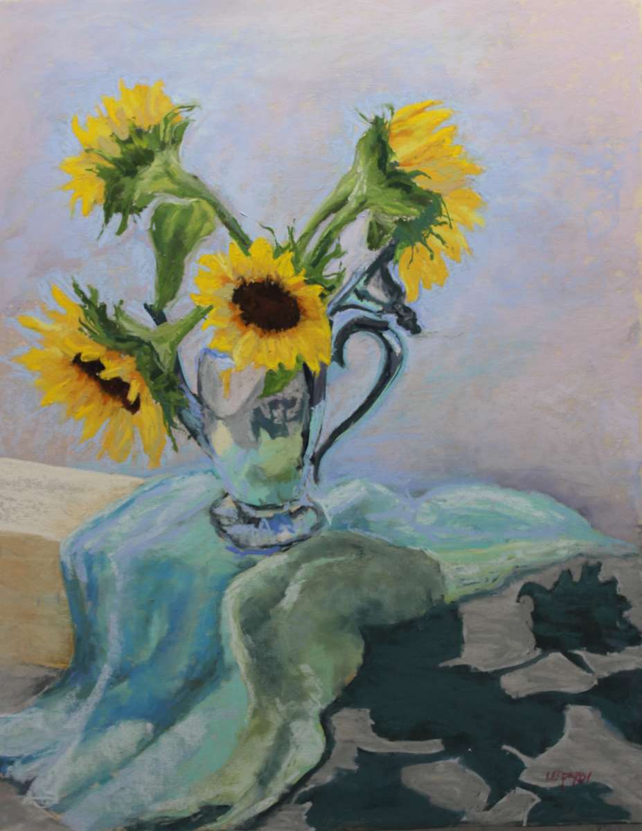 Sunflower Shadows by Renee Leopardi 