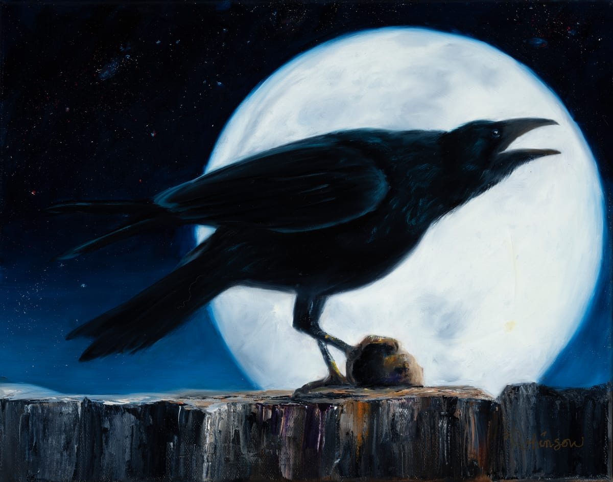 Moon Shadow Raven by Randy Robinson 