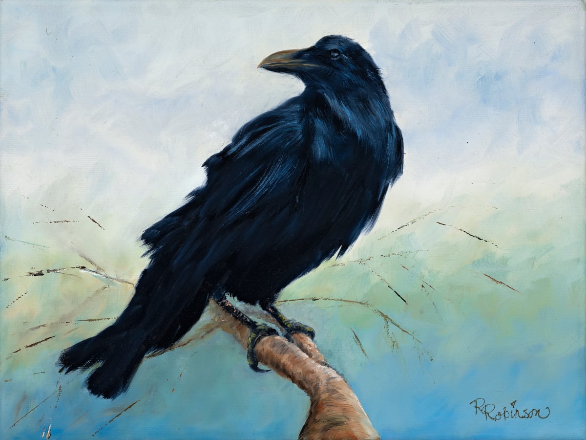 Raven on a Limb  Image: Signed original $149
9x12 canvas print - $43