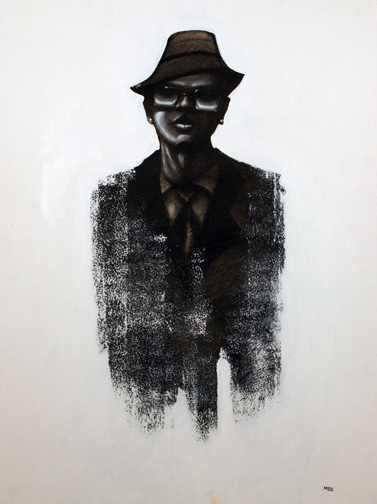 SWAG (Man w/ Hat) by Maurice "Moe." Bradford Jr., Image 1.