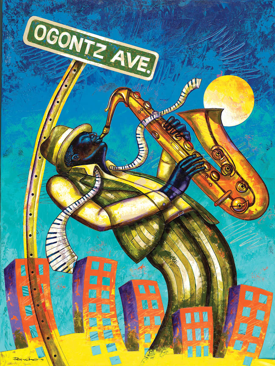 Live On Ogontz by Larry Poncho Brown, Image 1.
