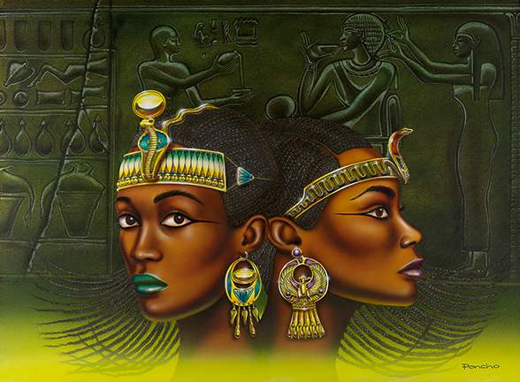 QUEEN KAWIT & ASHAIT by Larry Poncho Brown, Image 1.