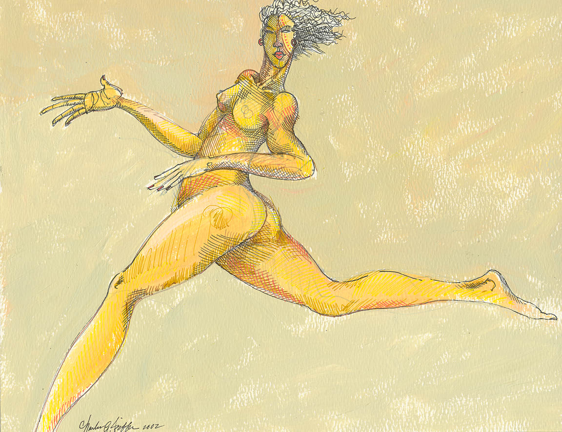 Running Bare by Charles A. Bibbs, Image 1.