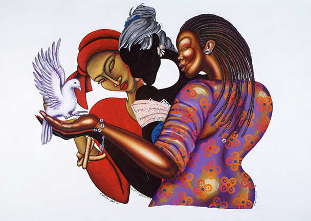 THE PEACE KEEPERS by Larry Poncho Brown, Image 1.