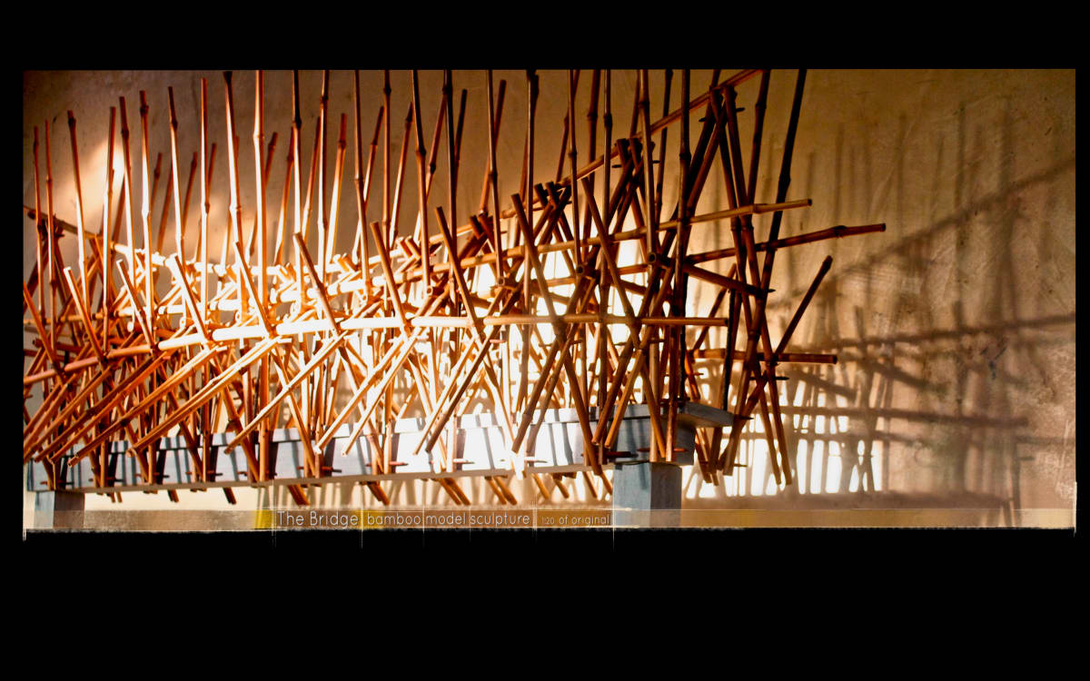 EL PUENTE by MARK.  Image: Bamboo model for installation 