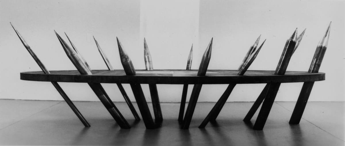 THE LAST SUPPER by MARK.  Image: steel sculpture 