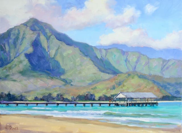 Morning at Hanalei by Jeni  Prince 