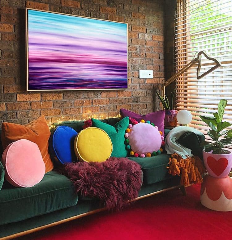 Galaxy Sunset - Abstract Landscape 