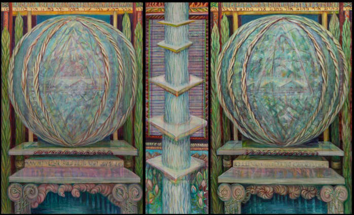 Light within Light (triptych) by Gilah Yelin Hirsch, Image 1.