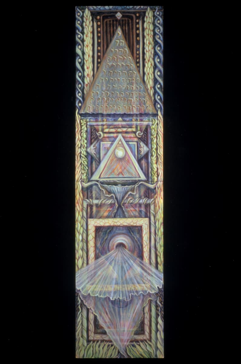 Palimpsest (vertical diptych) by Gilah Yelin Hirsch 