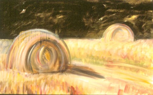MacDowell Hay Bale Series #8, Standing By by Gilah Yelin Hirsch 