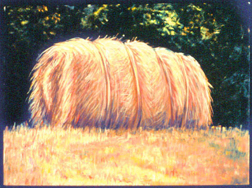 MacDowell Hay Bale Series #15, Balemouth by Gilah Yelin Hirsch 