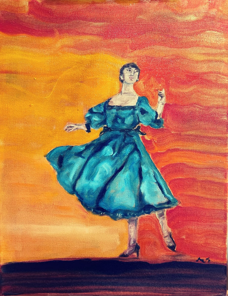 Blue Dress by Michelle Shaw 