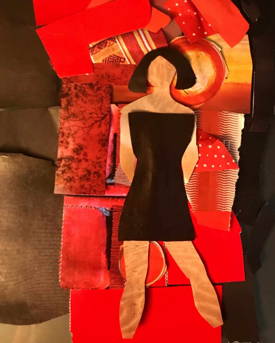 Collage Red Lady, Image 1.