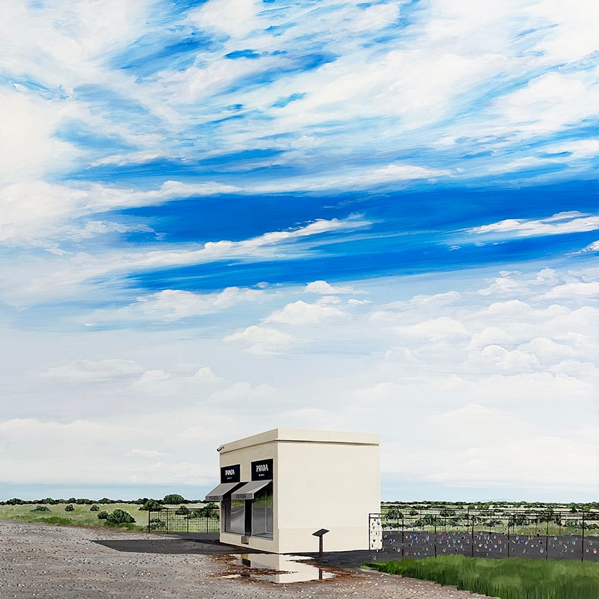 A Puddle At Prada Marfa by Kristin Moore 
