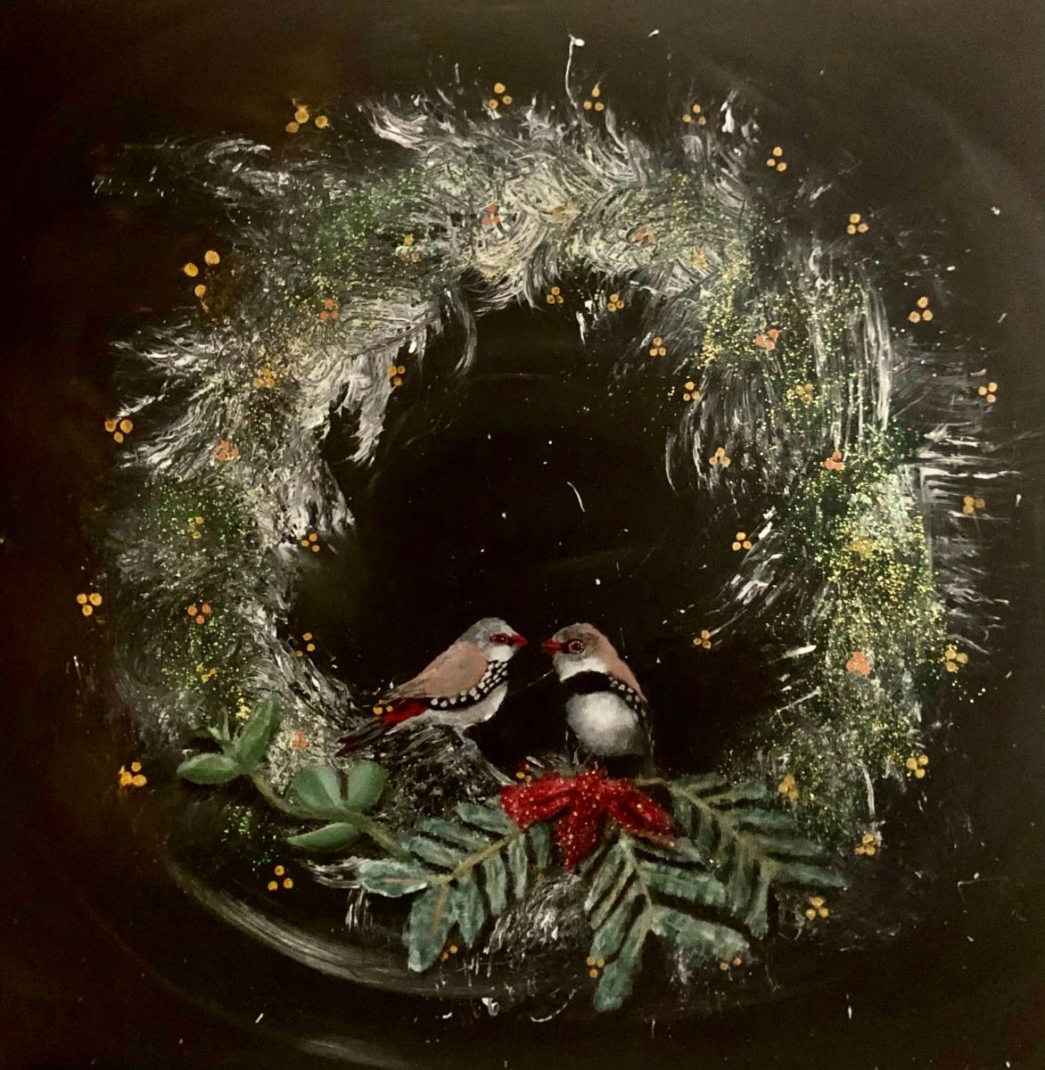 “Christmas firetail  finches” 