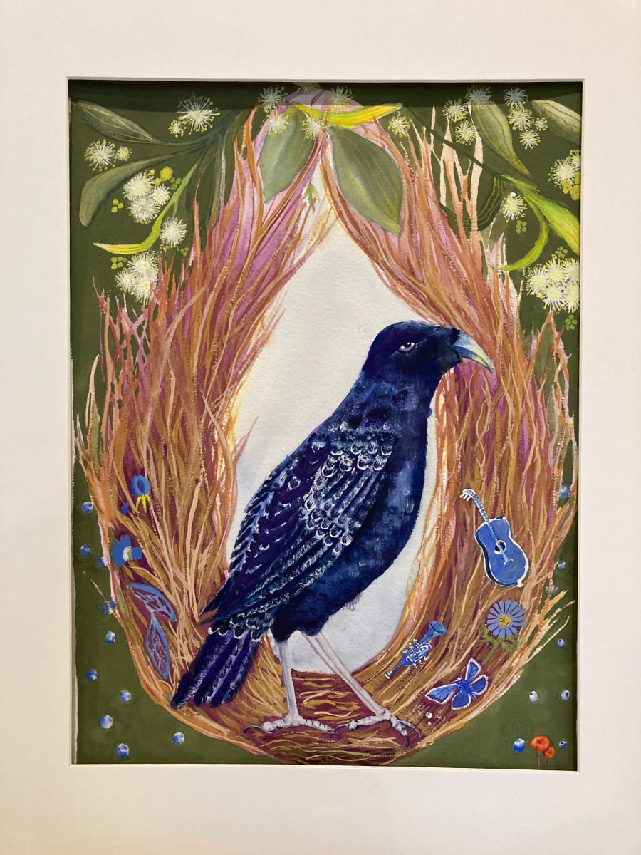 "UntitledBowerbird" by Amanda Rennie  Image: Commission work "Untitled Bowerbird"