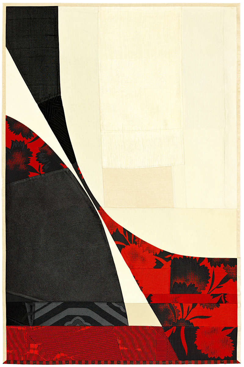 Red & Black Floral Study by Debra Smith, Image 2.