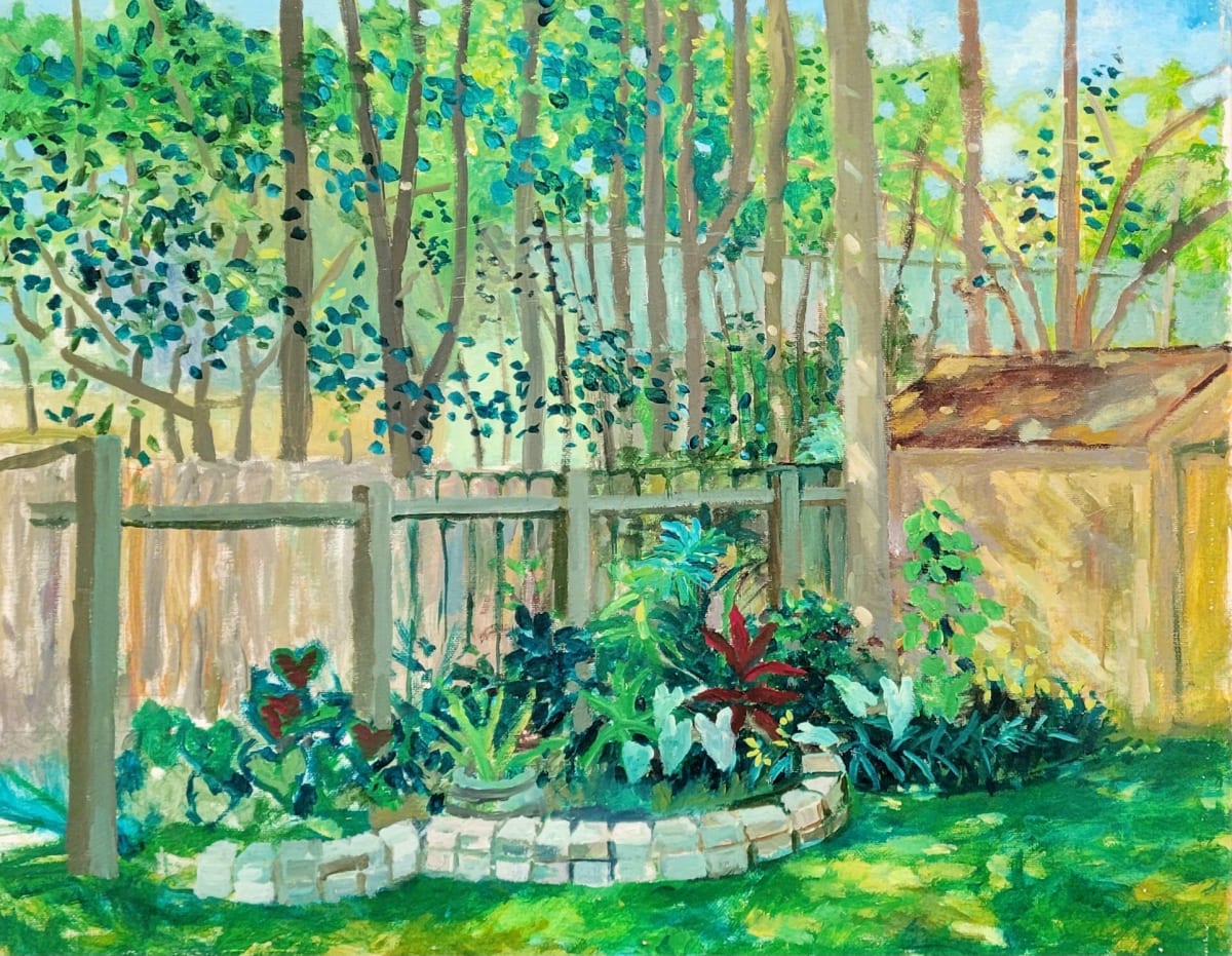 Garden with Brown Storage by Joe Roache 