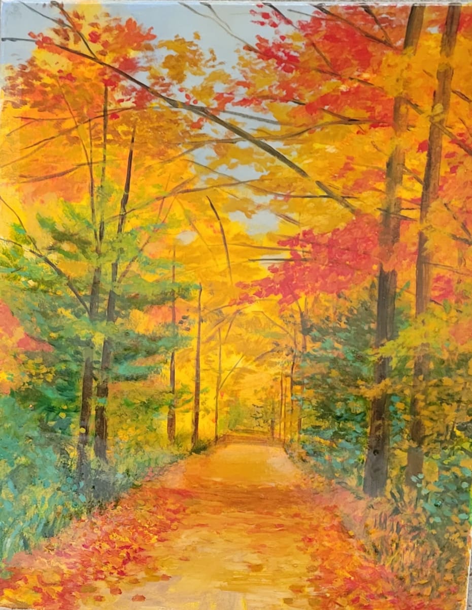 Fall Yellow Forest by Joe Roache 