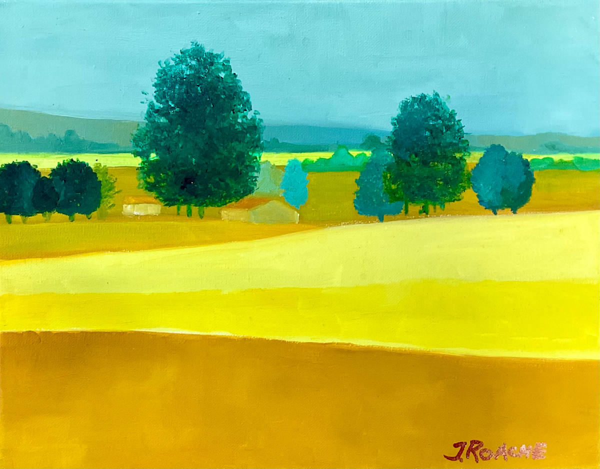 Landscape Yellow Green 1 by Joe Roache 