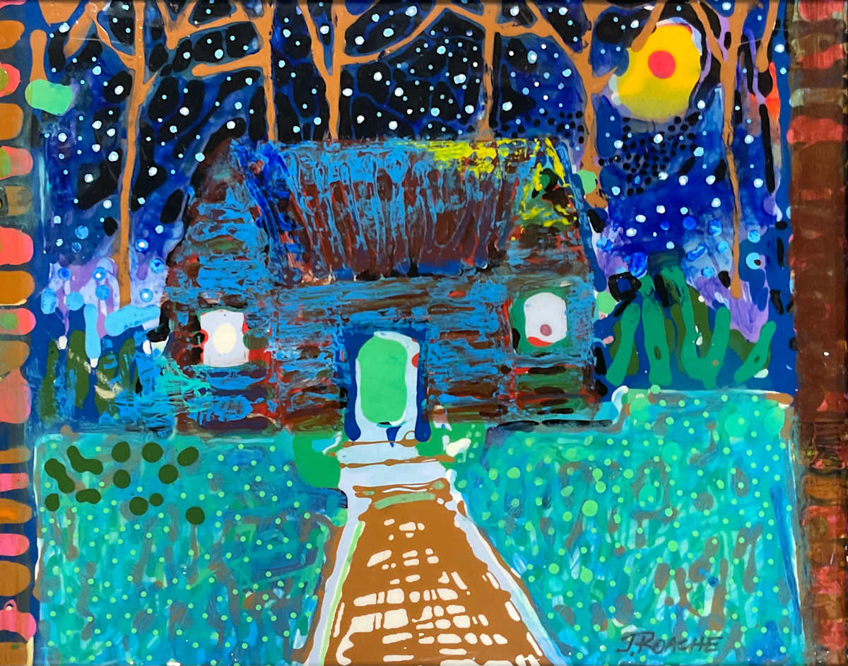 Blue House at Night by Joe Roache, Image 1.