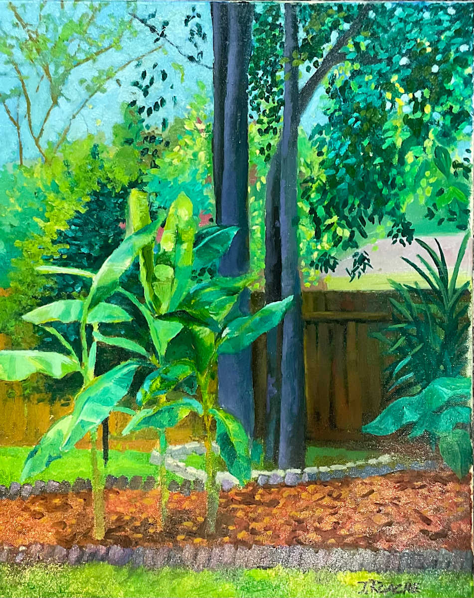 Backyard Palms and Trees by Joe Roache 