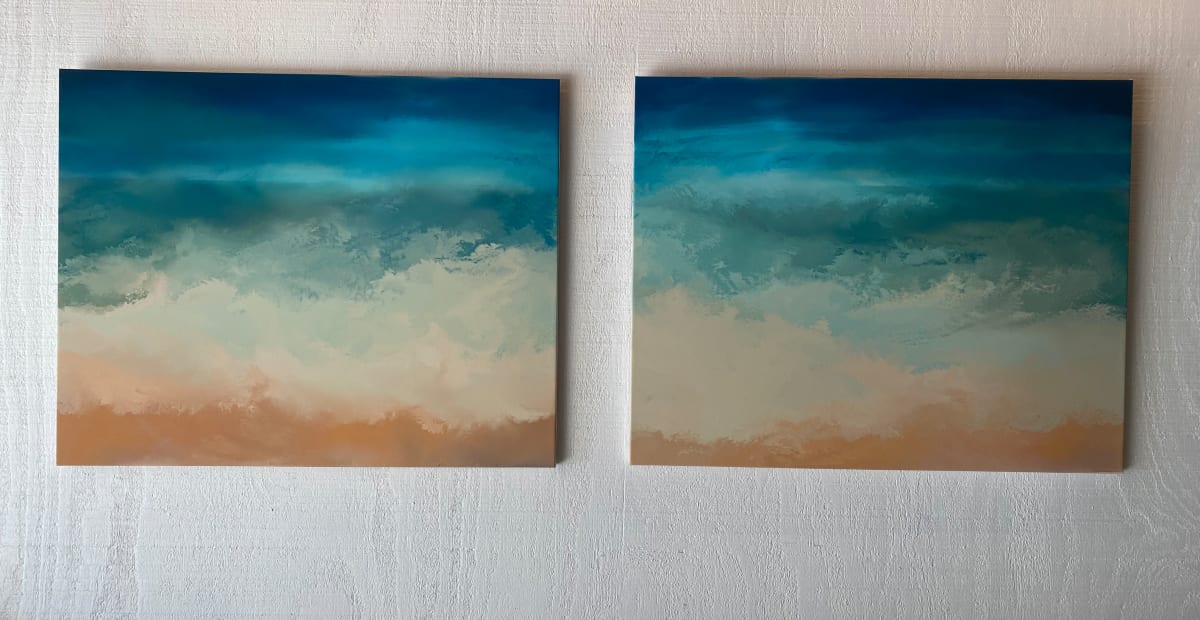 Sky over Sea Diptych by Brian Woolford  Image: Sky over Sea diptych 