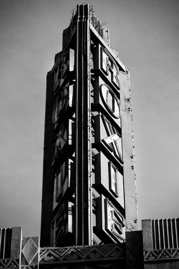 Roxie Theatre Neon Tower 