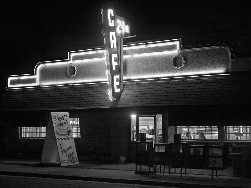 24hr Cafe by Mark Peacock  Image: Photograph