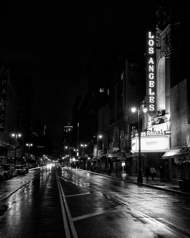Broadway in the Rain by Mark Peacock  Image: Photograph