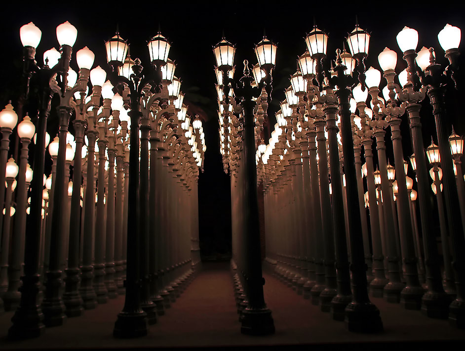 Chris Burden's Urban Light by Mark Peacock  Image: Photograph