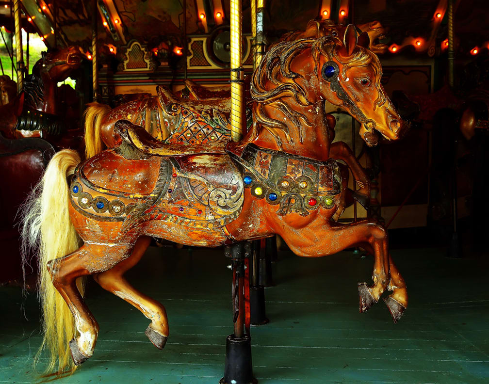 1926 Carousel Horse by Mark Peacock  Image: Photograph