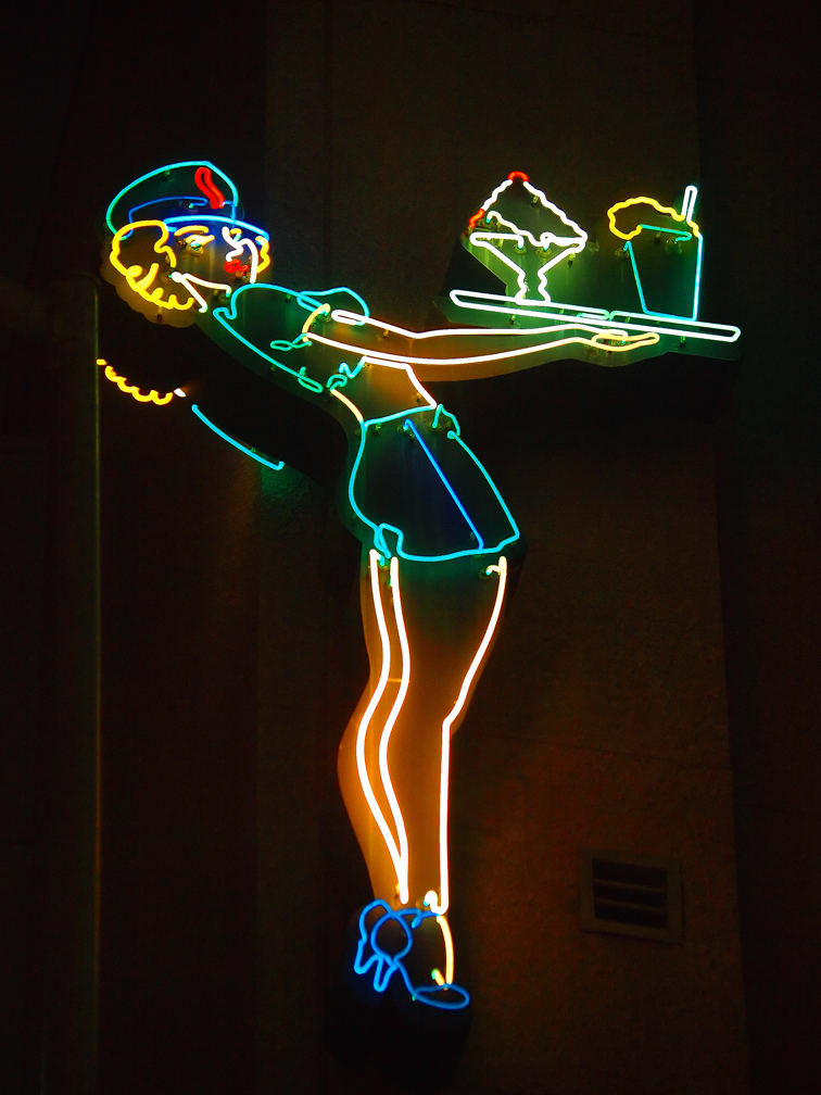 Car Hop Girl by Mark Peacock  Image: Photograph