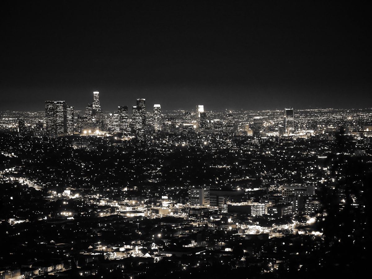 Downtown Los Angeles Skyline by Mark Peacock  Image: Photograph