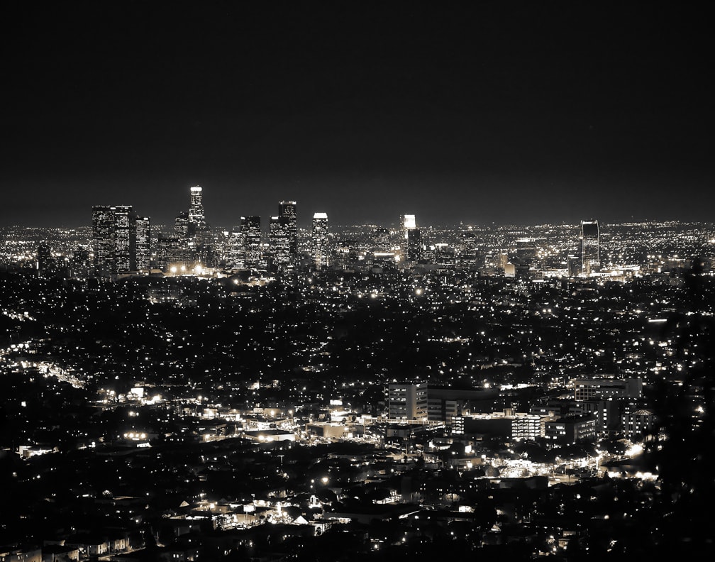 Downtown Los Angeles Skyline by Mark Peacock  Image: Photograph