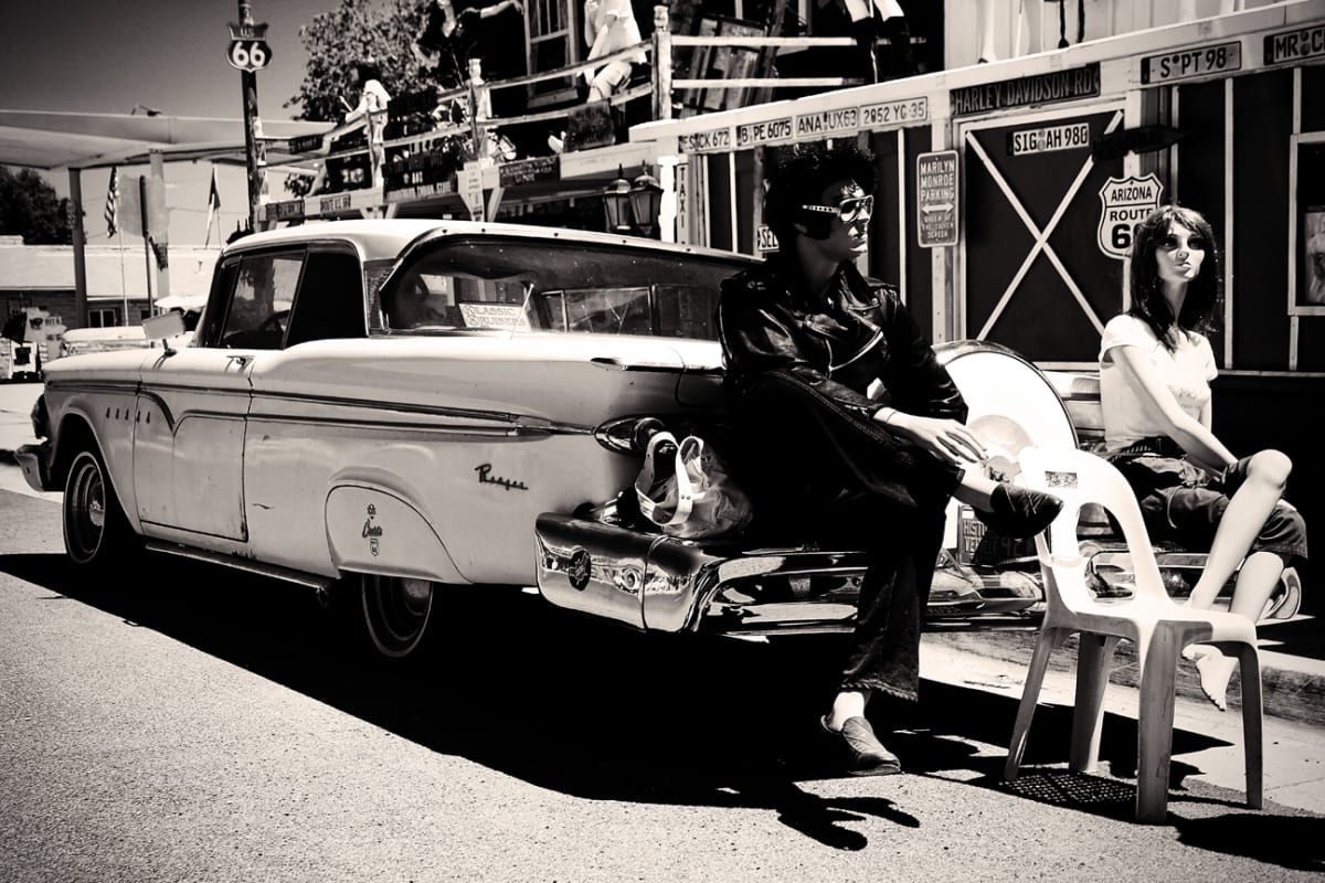 Route 66 - Siegelman AZ. by Mark Peacock 