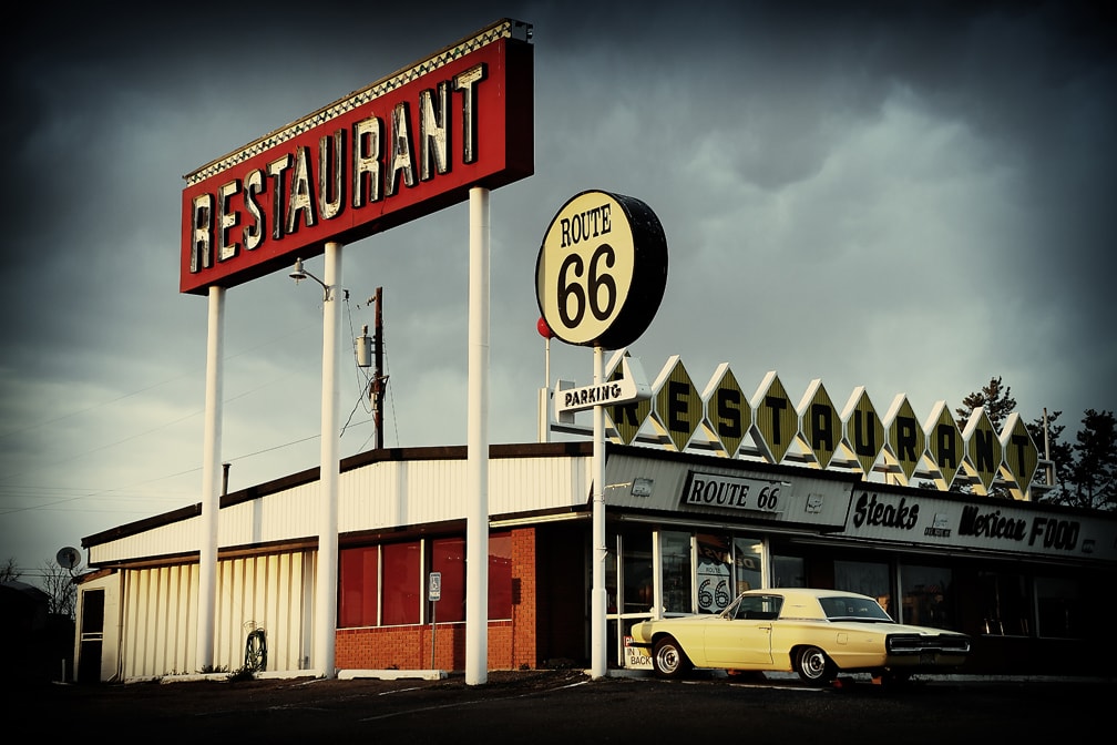 Route 66 Restaurant by Mark Peacock  Image: Photograph