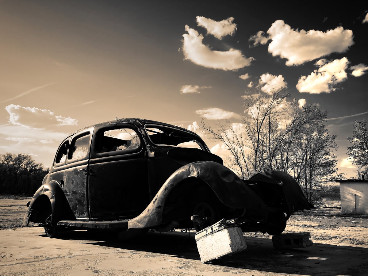 Route 66 Derlict by Mark Peacock  Image: Photograph